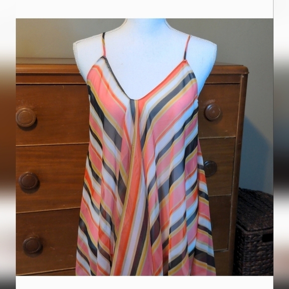 NWT DAVID AND YOUNG Sheer Chic Oversized SWIMSUIT beach cover up OS - Picture 3 of 11
